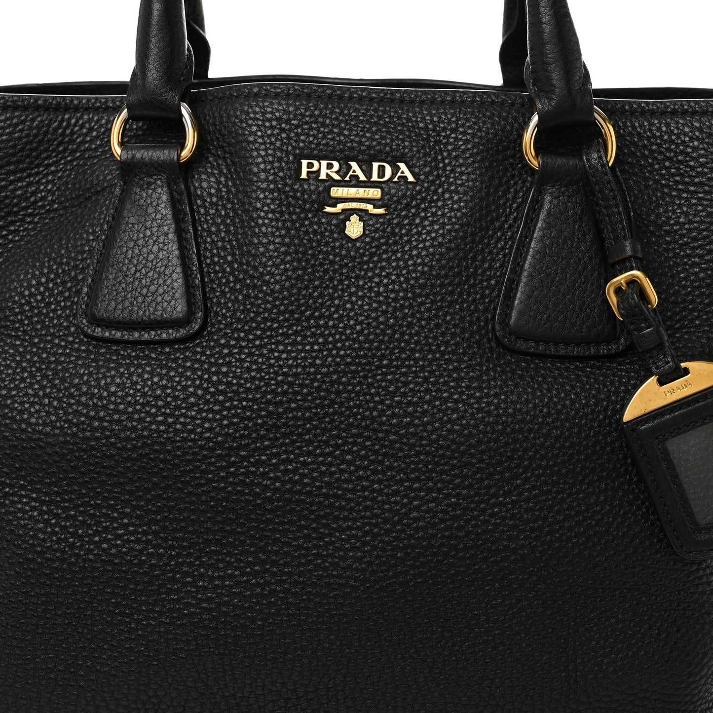 Vitello Daino Tote Black