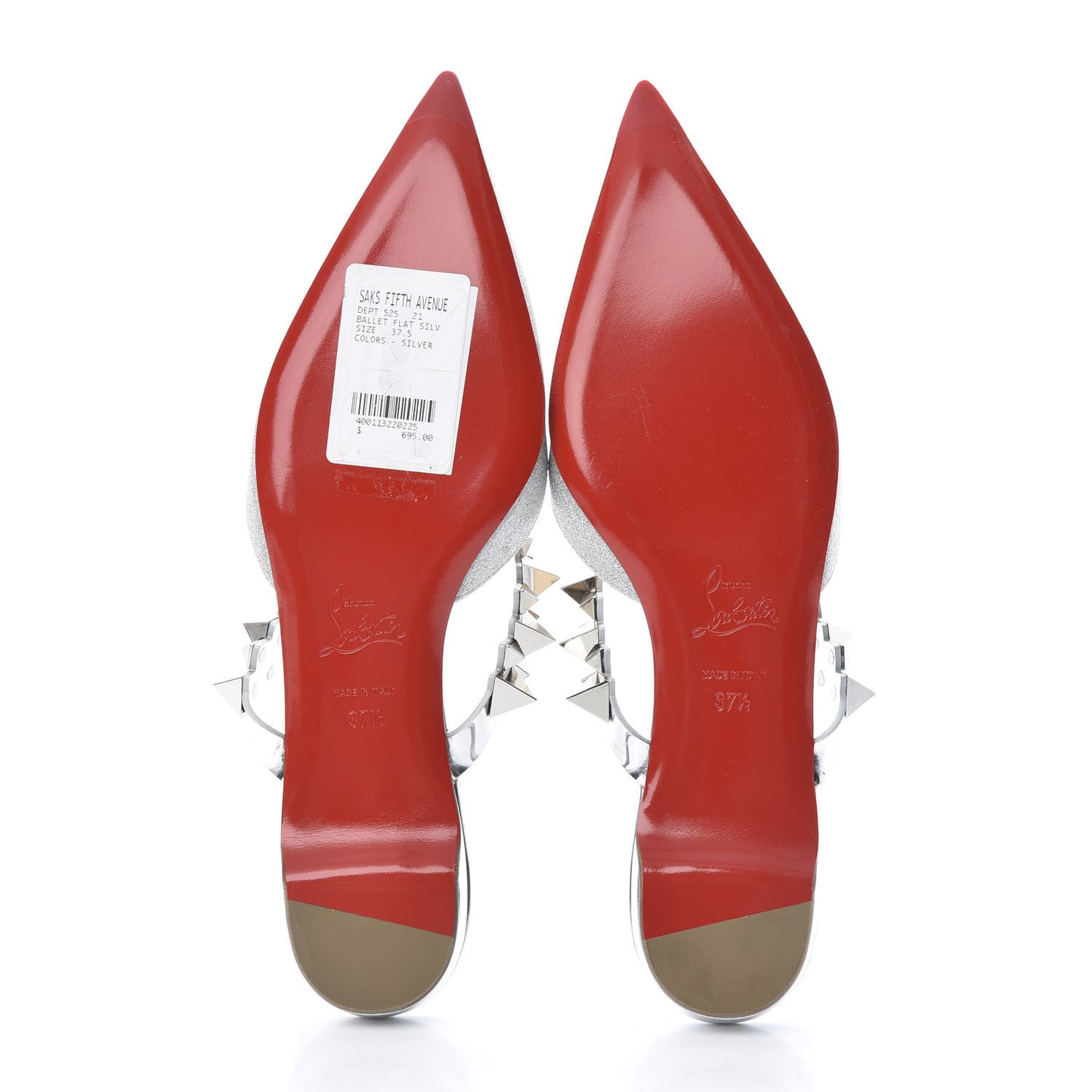 Mini Glitter Planet Choc Flat Mules 37.5 Silver