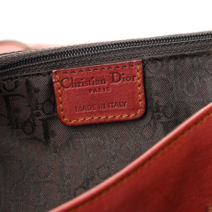 Christian Dior Calfskin Medium Gaucho Double Saddle Bag Red 6 of 11