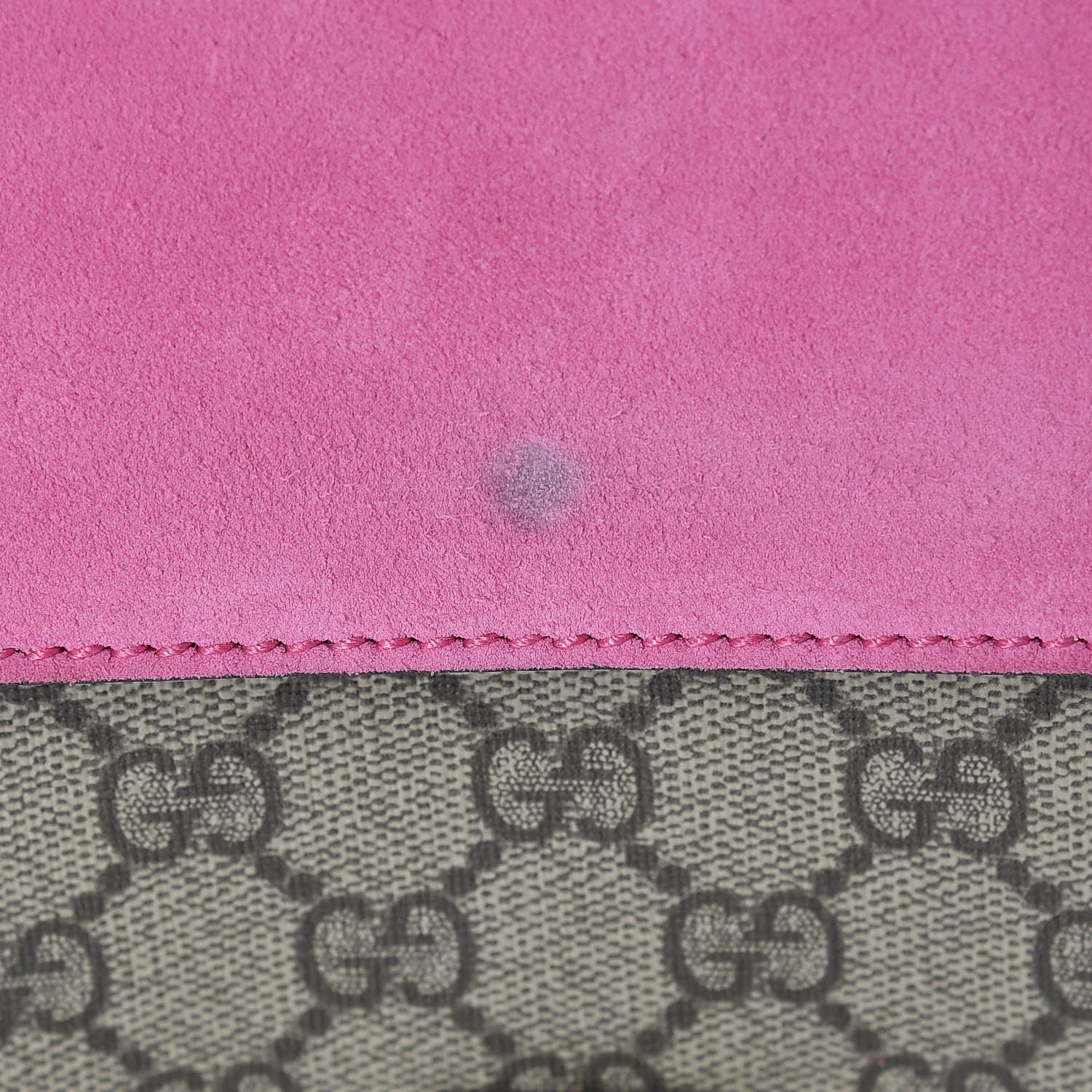 Gucci GG Supreme Monogram Small Dionysus Shoulder Bag Pink 11 of 14