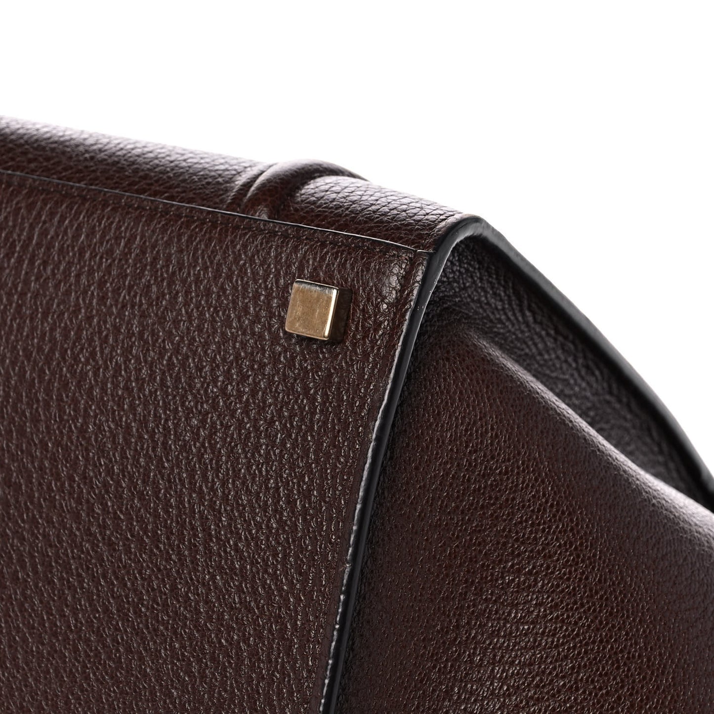 Drummed Calfskin Medium Phantom Luggage Brown