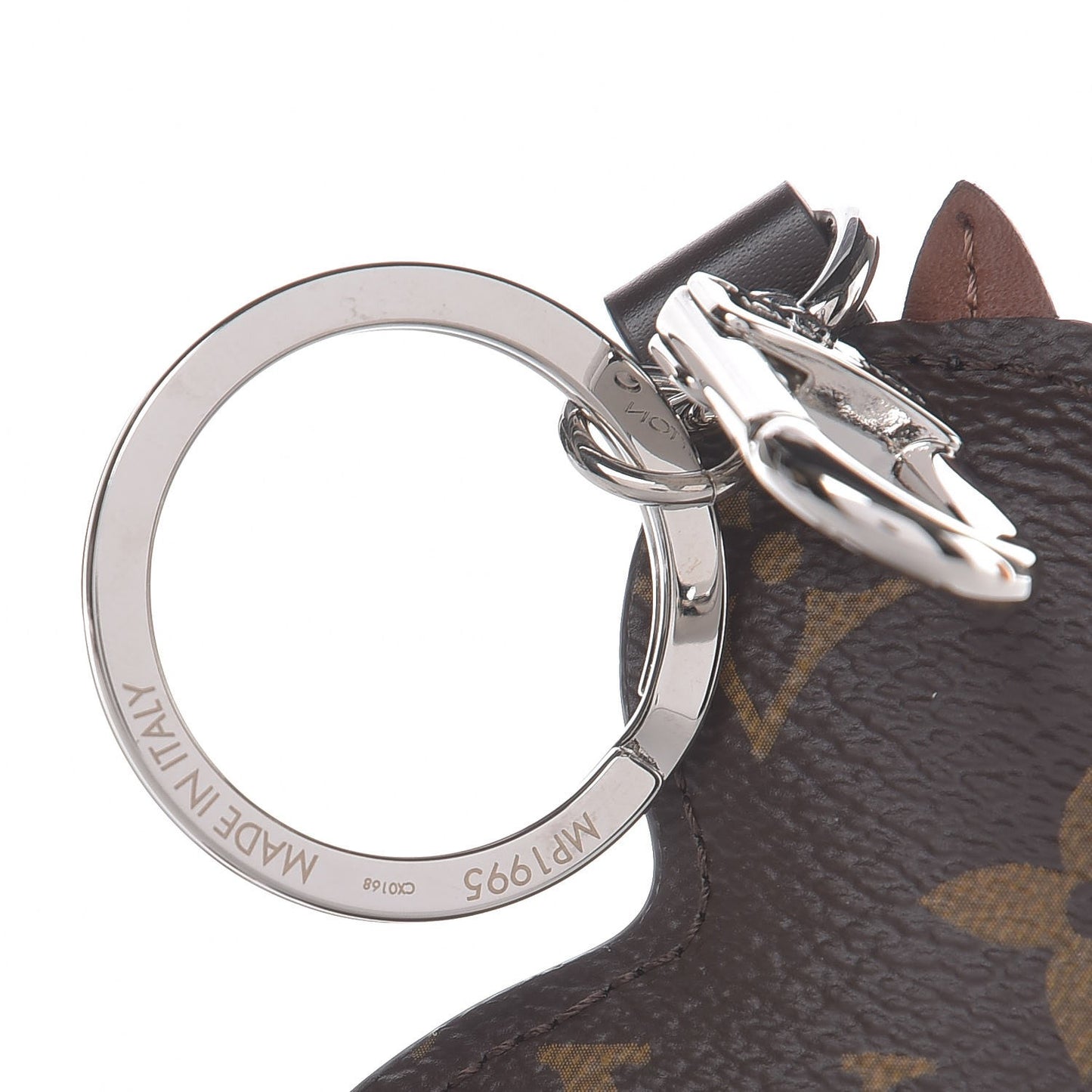 Monogram Dog Bag Charm Key Holder