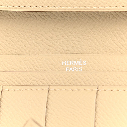 Hermes Epsom Bi-Color Bearn Gusset Wallet Alezan Parchemin 6 of 8