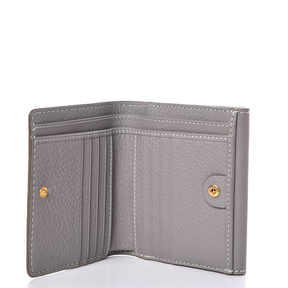 Chloe Grained Calfskin Marcie Square Wallet Cashmere Grey 5 of 9