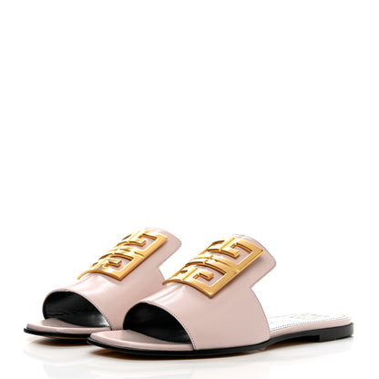 Givenchy Grained Calfskin 4G Flat Sandals 36 Pale Pink 3 of 13