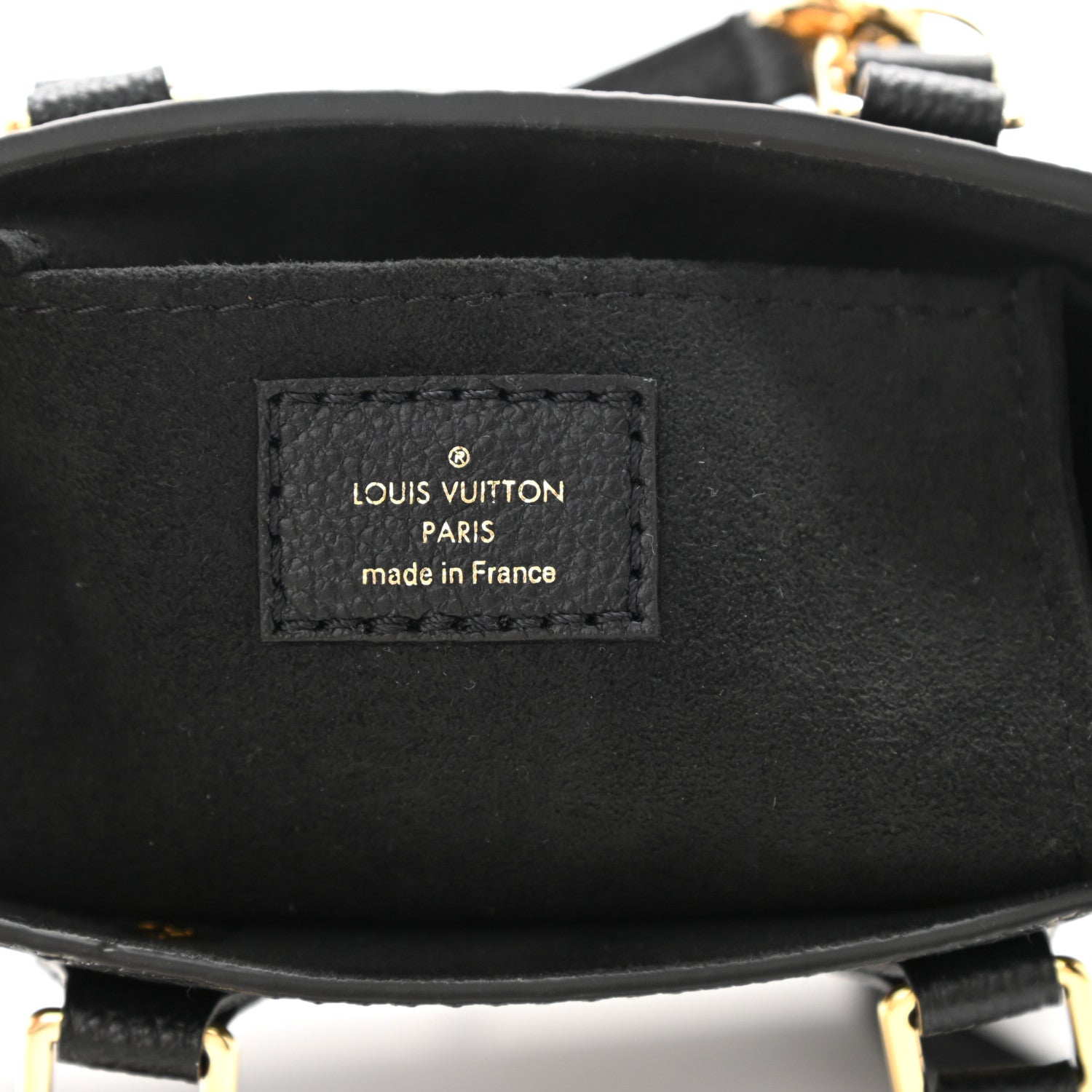 Louis Vuitton Empreinte Monogram Giant Petit Sac Plat Black Beige 6 of 8