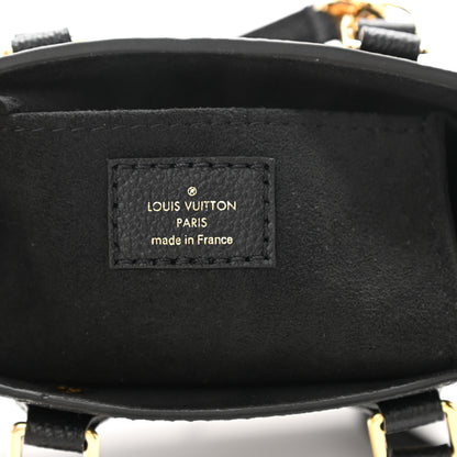 Louis Vuitton Empreinte Monogram Giant Petit Sac Plat Black Beige 6 of 8