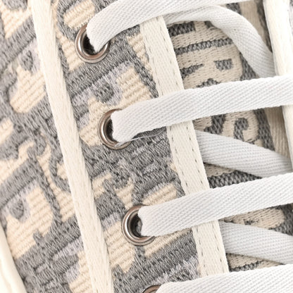 Christian Dior Canvas Oblique Walk'N'Dior Low Top Sneakers 38 Grey Stone 9 of 10