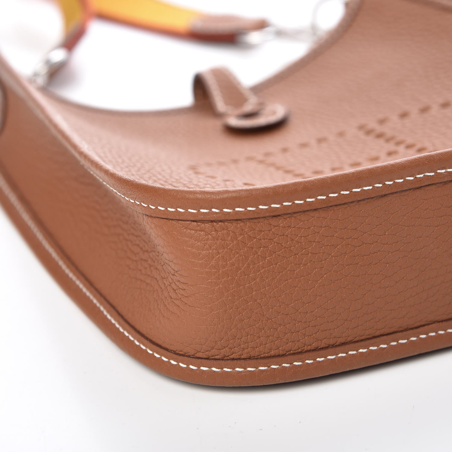 Hermes Taurillon Clemence Amazone Evelyne TPM Gold Jaune Ambre Brique 9 of 11