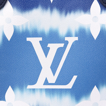 Louis Vuitton Monogram Escale Neverfull MM Blue 10 of 11