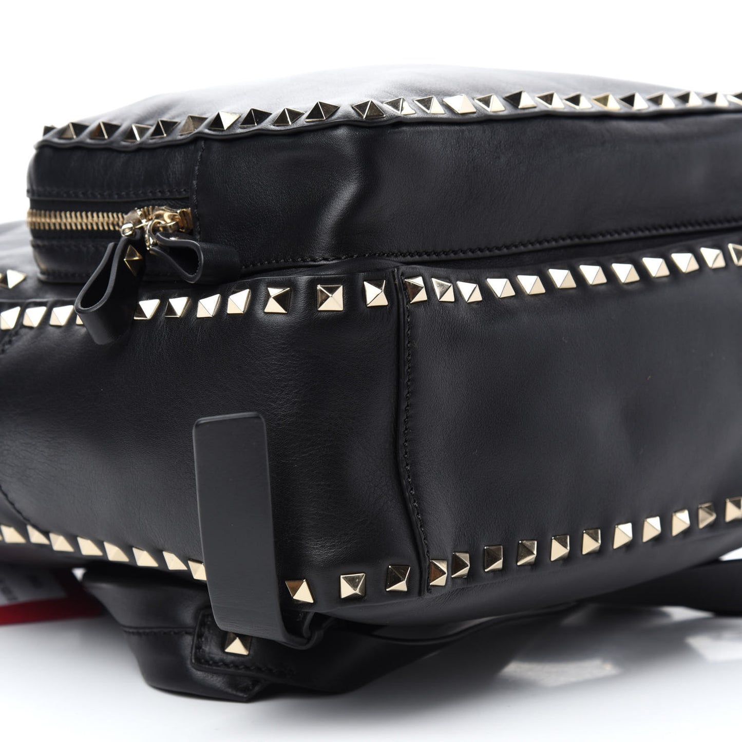 Vitello Medium Rockstud Backpack Black