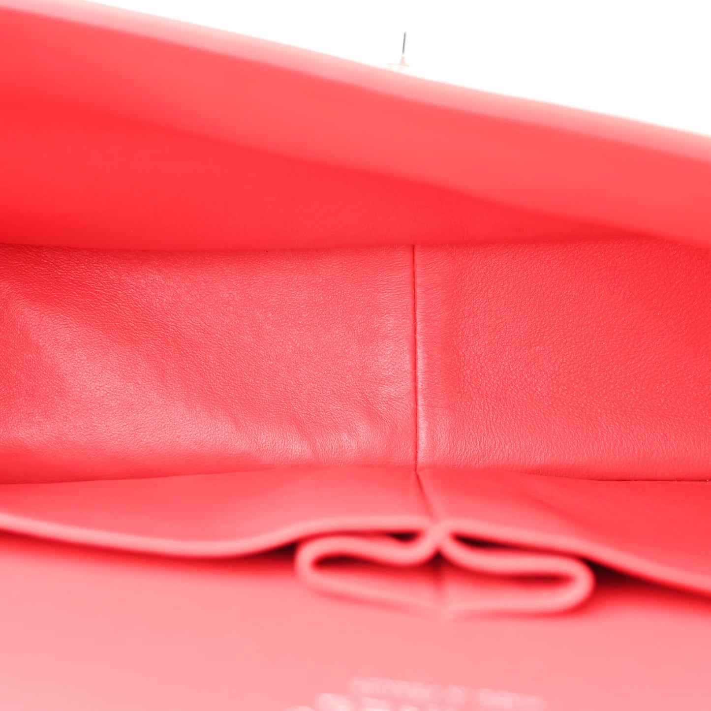 Patent Quilted Jumbo Double Flap Coral