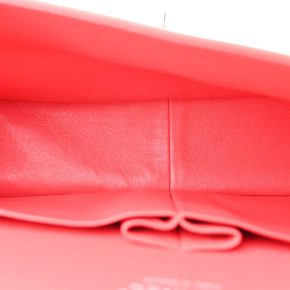 Chanel Patent Quilted Jumbo Double Flap Coral 5 of 11