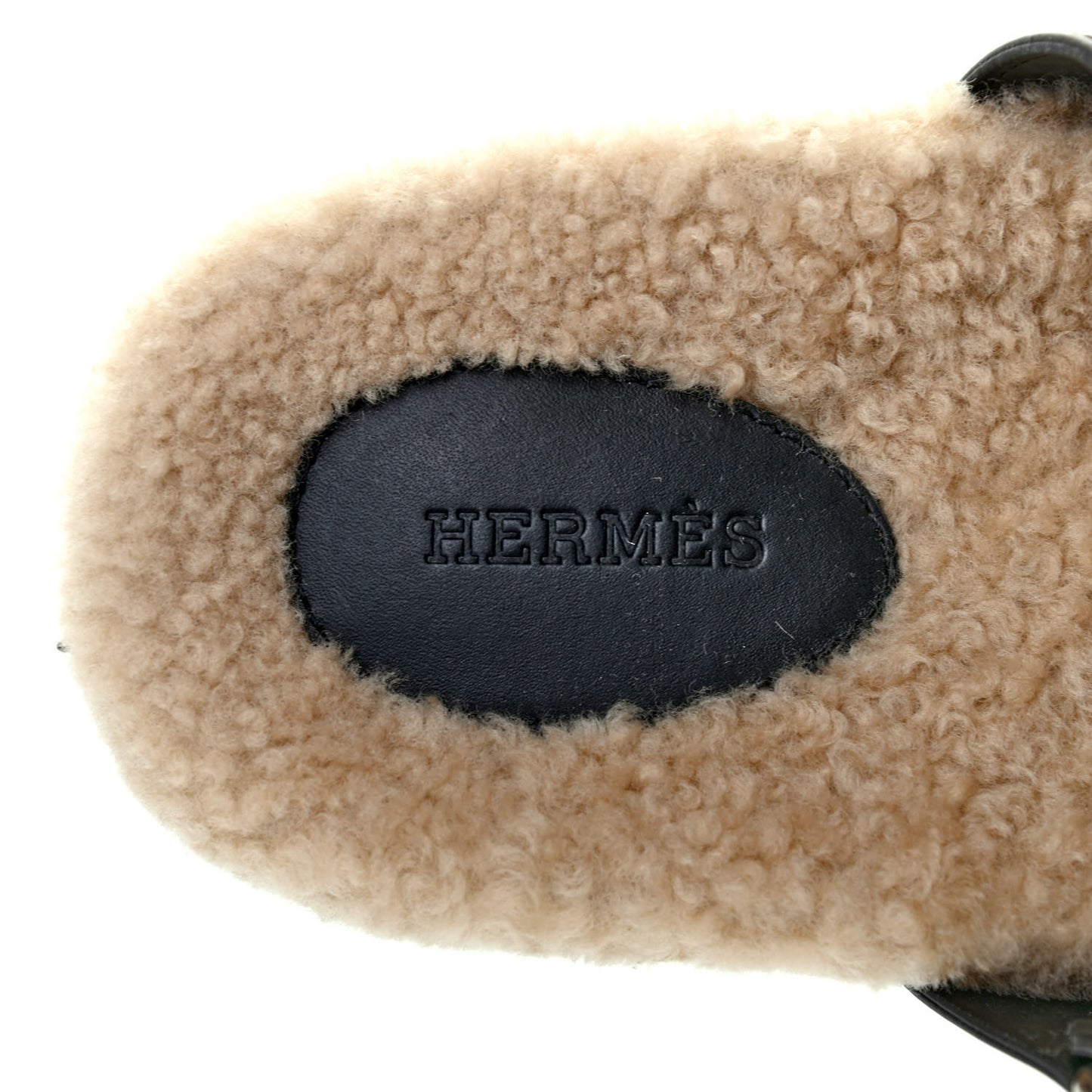 Veau Indios Woolskin Mens Chypre Sandals 41 Black Ecru