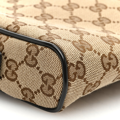 Gucci Monogram Dollar Calfskin Belt Bag Beige Ebony Testa di Moro Marrone Scuro 9 of 10