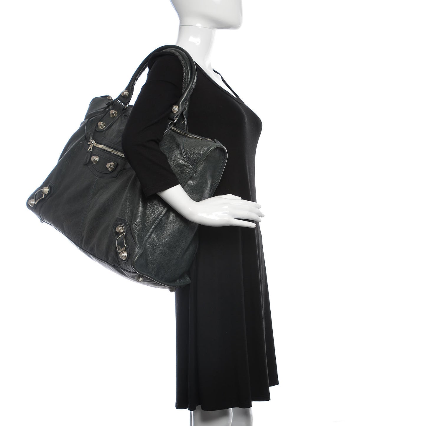 Agneau Giant 21 Silver Hardware Weekender Anthracite