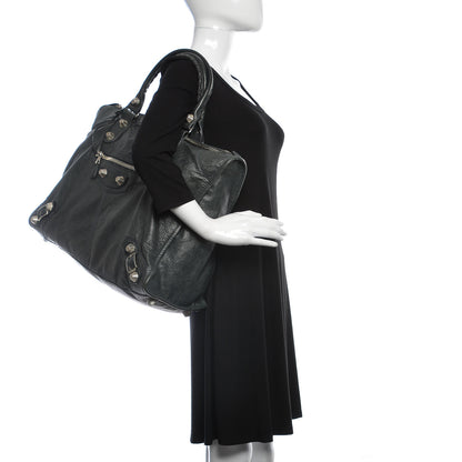Balenciaga Agneau Giant 21 Silver Hardware Weekender Anthracite 2 of 15