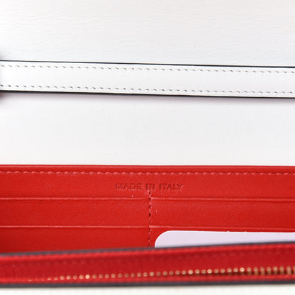 Christian Louboutin Calfskin Spikes Boudoir Wristlet White 7 of 7