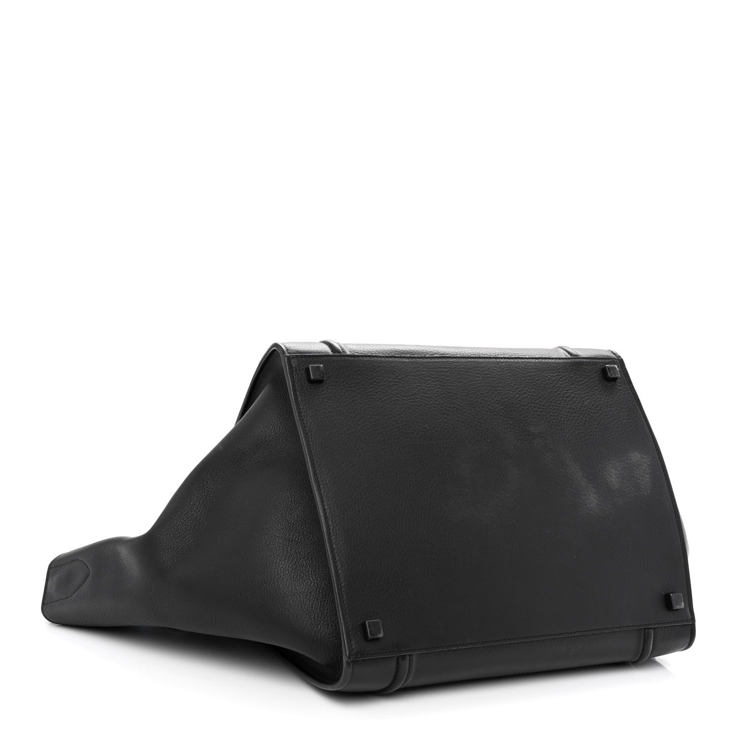 Celine Supple Calfskin Medium Phantom Luggage Black 4 of 10
