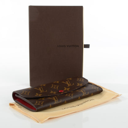 Louis Vuitton Monogram Emilie Wallet Red 4 of 7