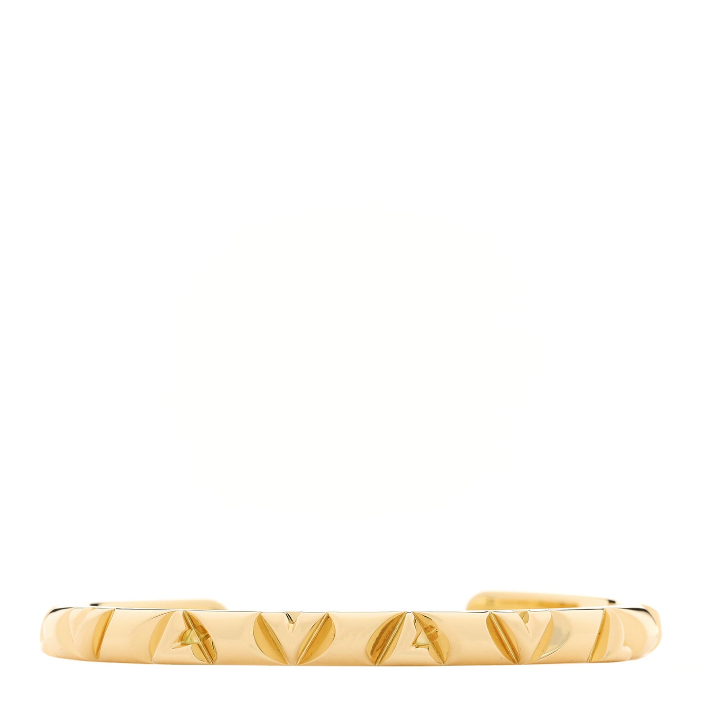 18K Yellow Gold LV Volt Cuff Bracelet