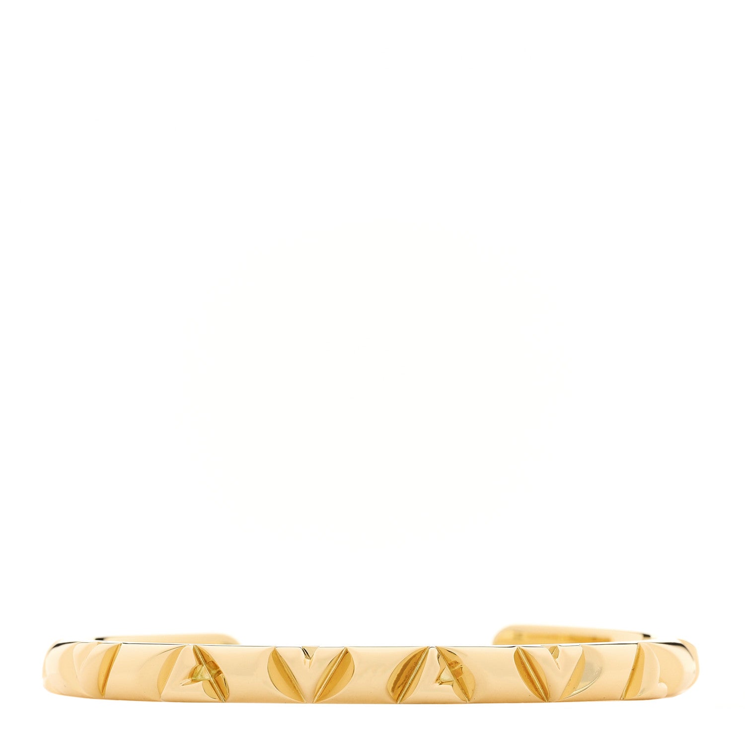 Louis Vuitton 18K Yellow Gold LV Volt Cuff Bracelet 1 of 4