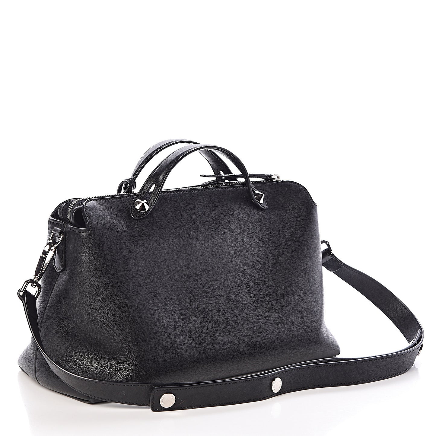 Vitello Dolce Marmol Large By The Way Boston Bag Black