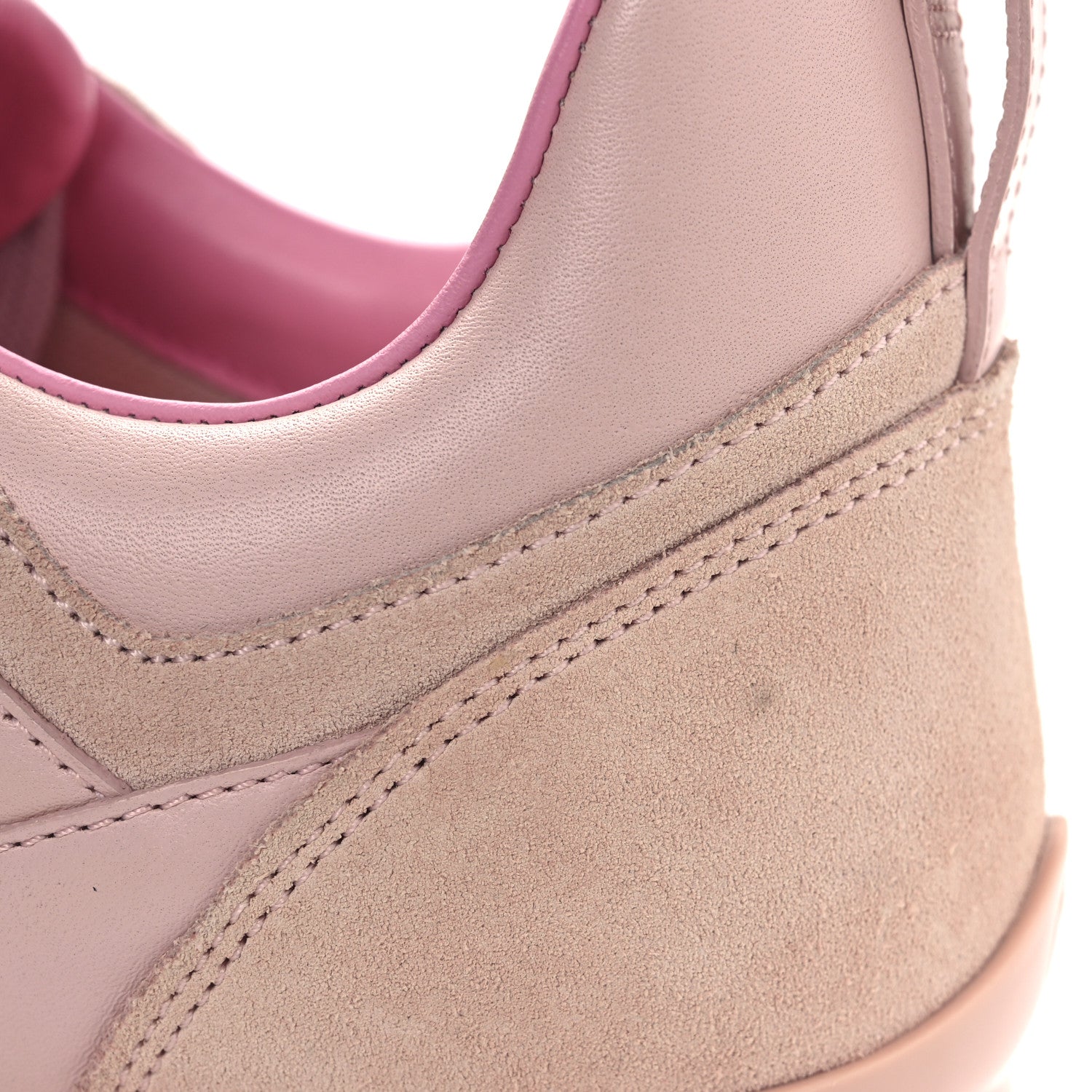 Louis Vuitton Suede Calfskin Run Away Sneakers 37.5 Pink 12 of 14