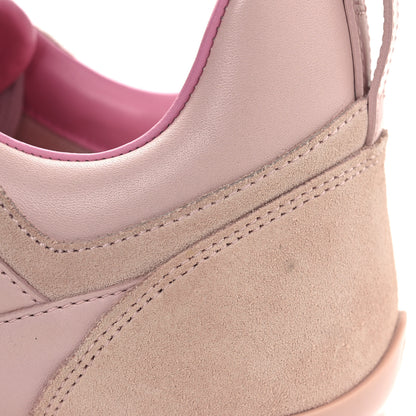 Louis Vuitton Suede Calfskin Run Away Sneakers 37.5 Pink 12 of 14