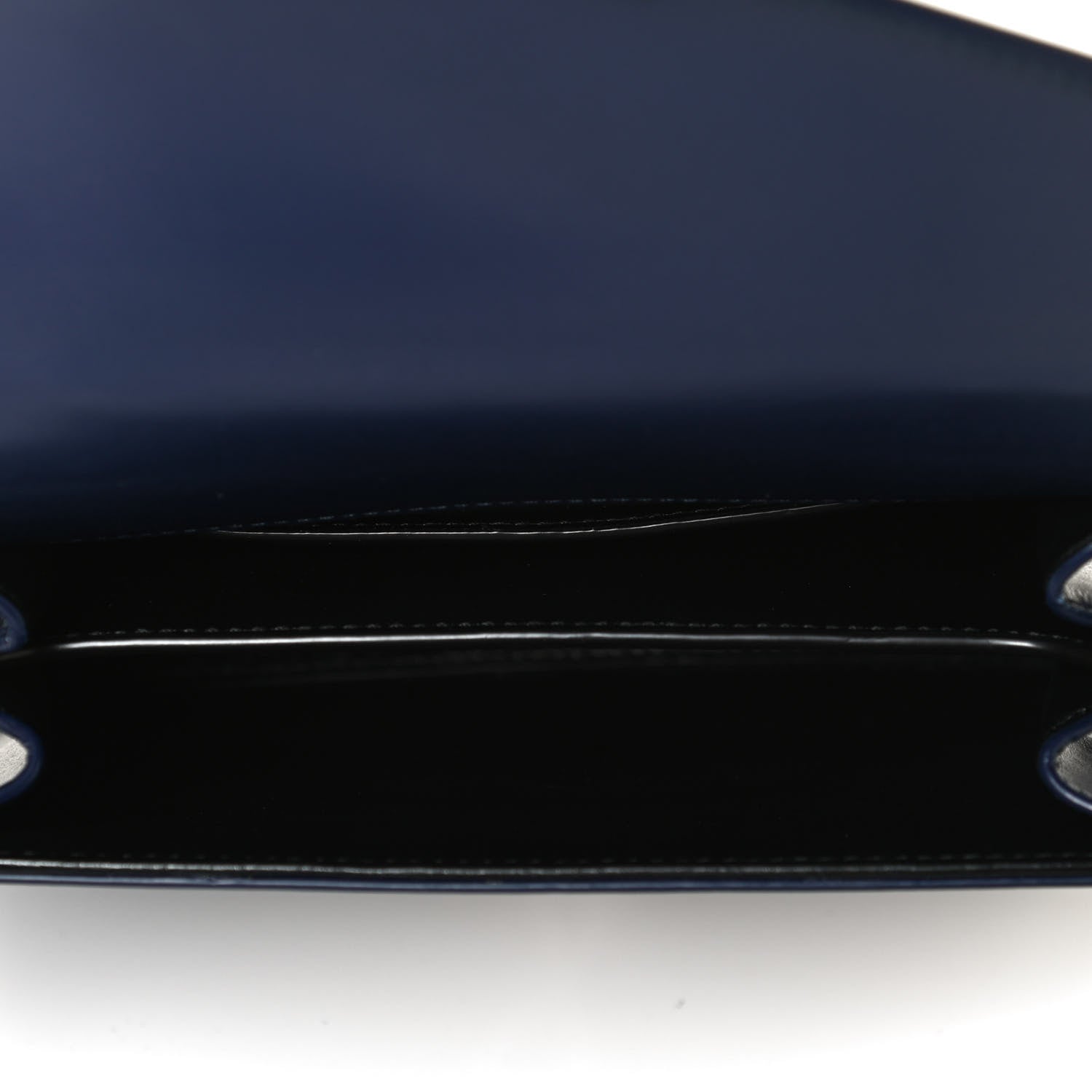 Saint Laurent Calfskin Mini Classic Monogram Cassandra Top Handle Bag Blue 5 of 10