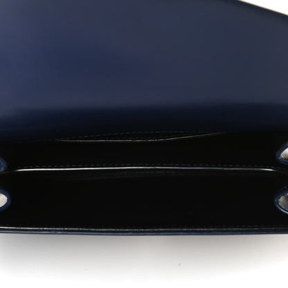 Saint Laurent Calfskin Mini Classic Monogram Cassandra Top Handle Bag Blue 5 of 10