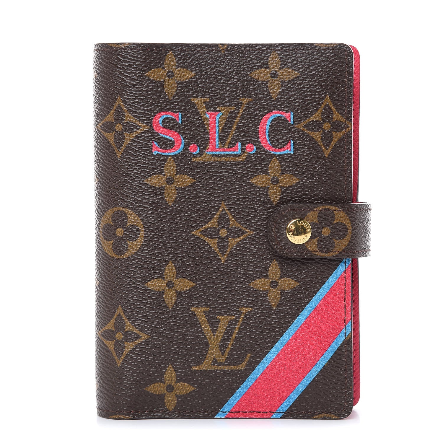 Louis Vuitton Monogram My LV Heritage Small Ring Agenda Cover Rouge Blue Clair 1 of 7