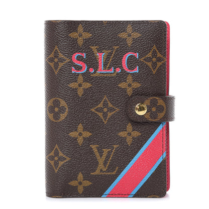 Louis Vuitton Monogram My LV Heritage Small Ring Agenda Cover Rouge Blue Clair 1 of 7