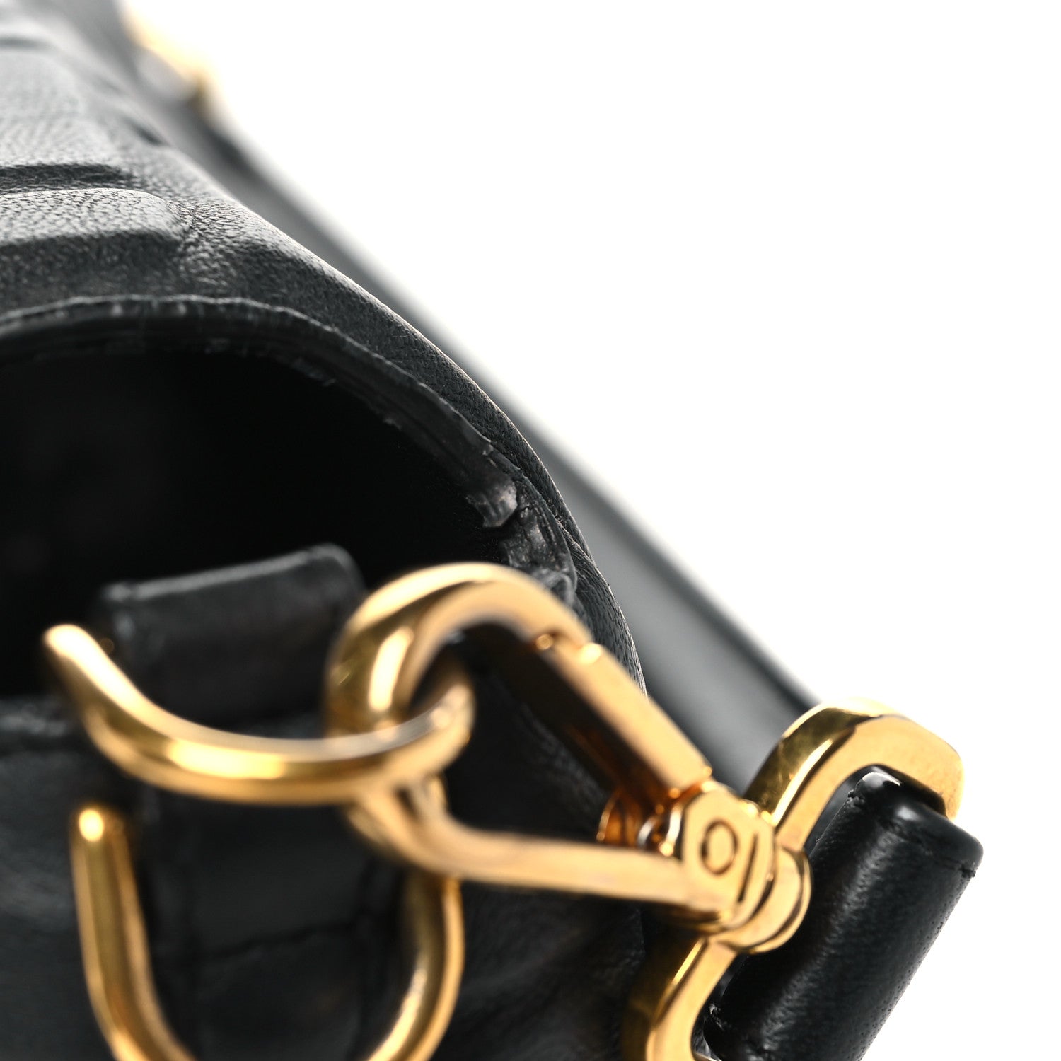 Fendi Nappa FF 1974 Embossed Baguette Black 11 of 13