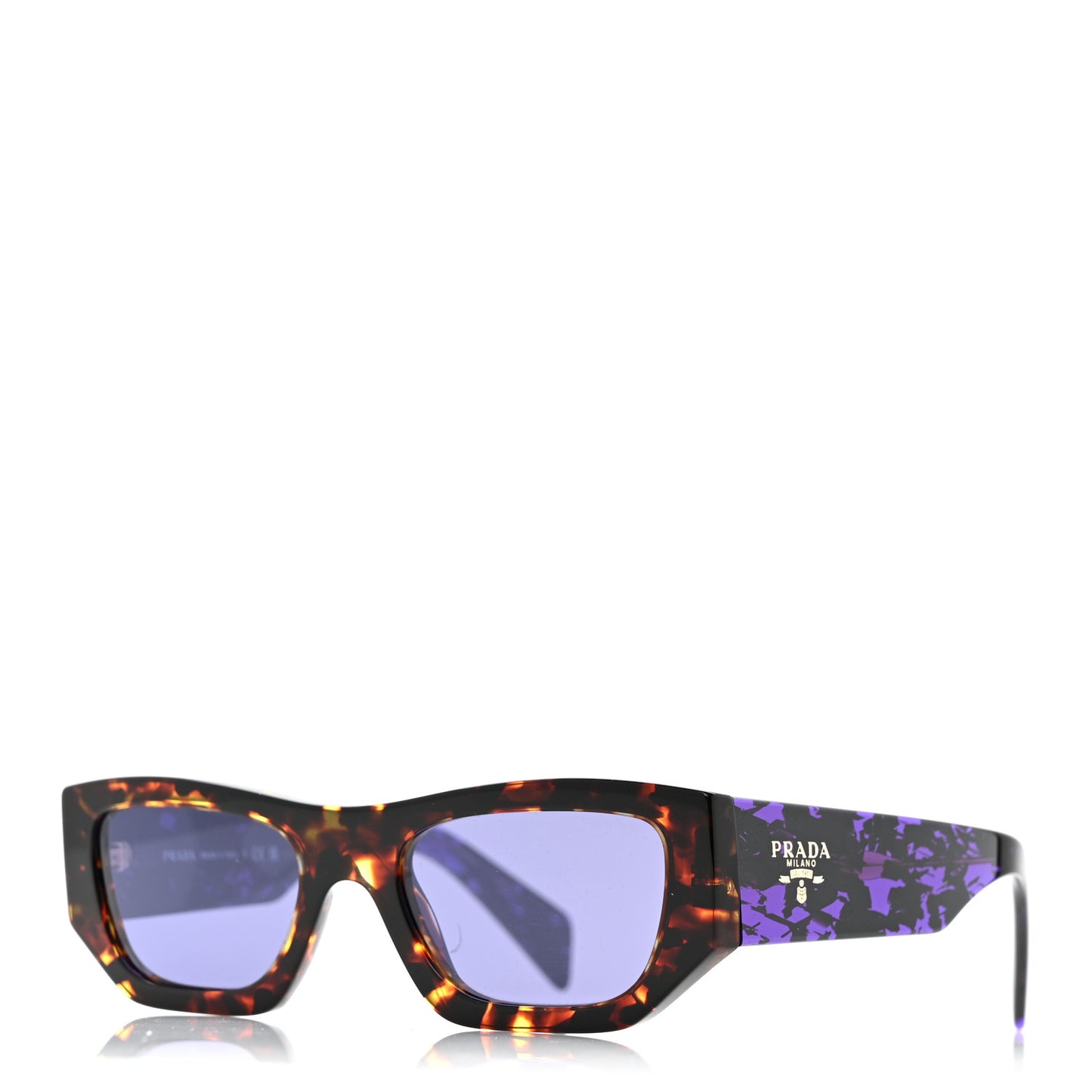 Acetate Pillow Sunglasses SPR A01 Purple Havana Brown