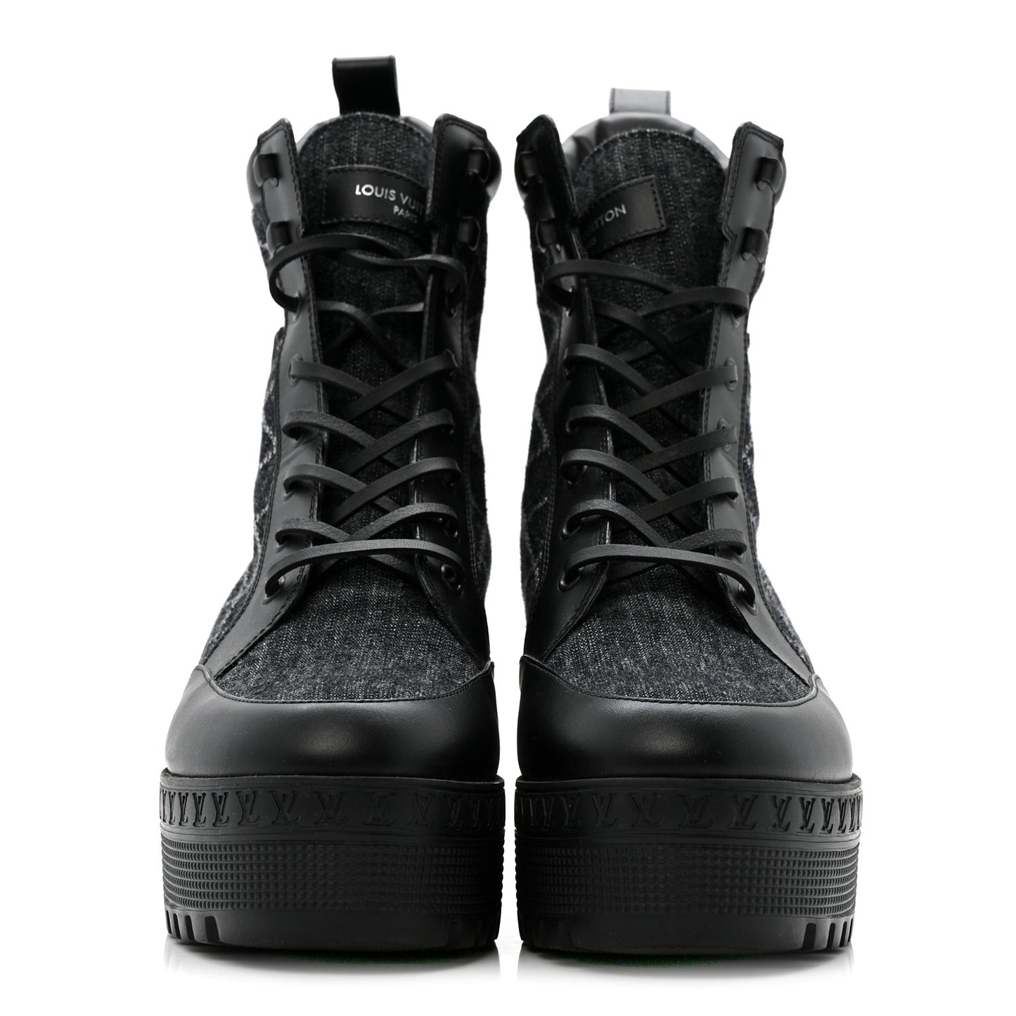 Denim Malletage Laureate Platform Desert Boots 39 Dark Blue