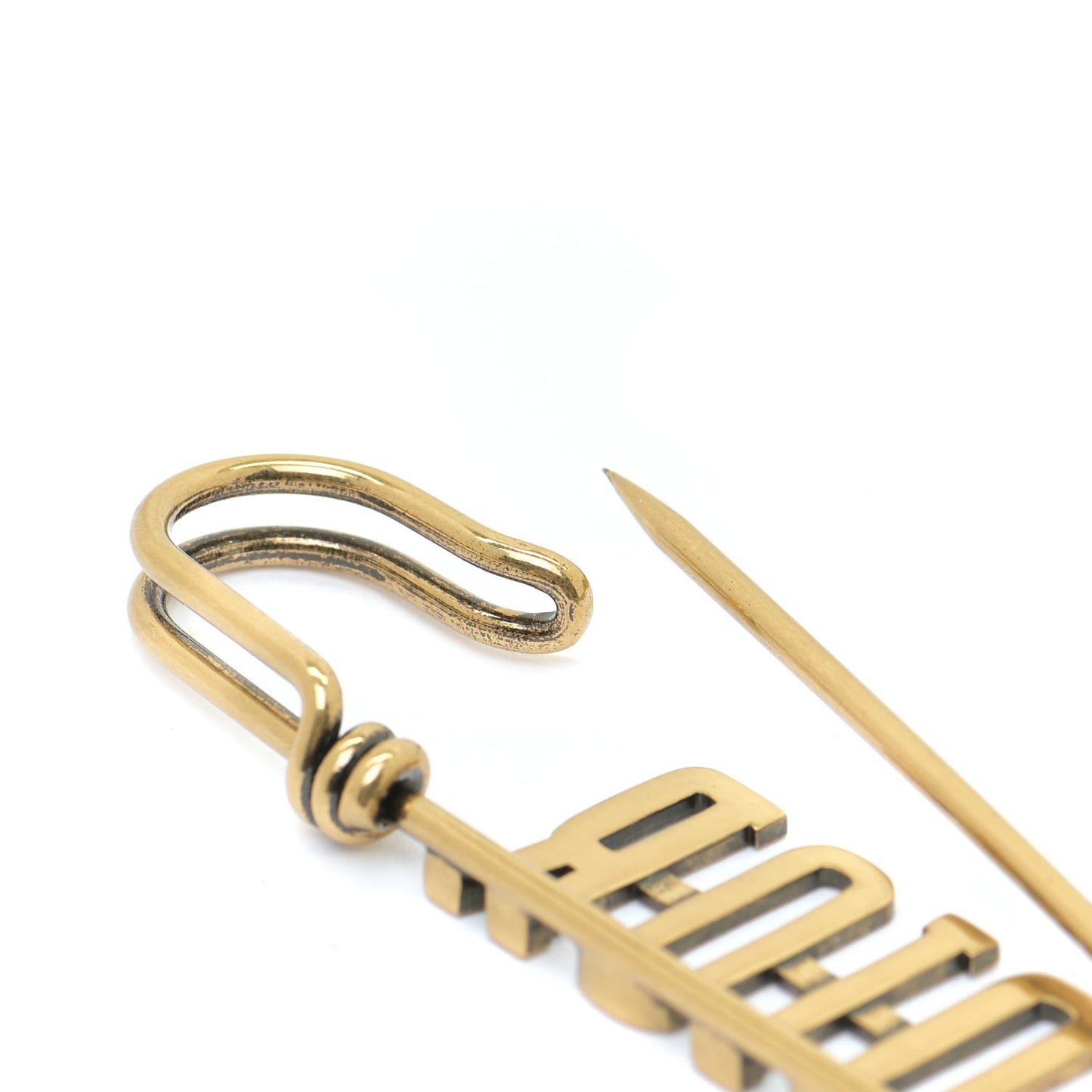 Logo Brooch Gold