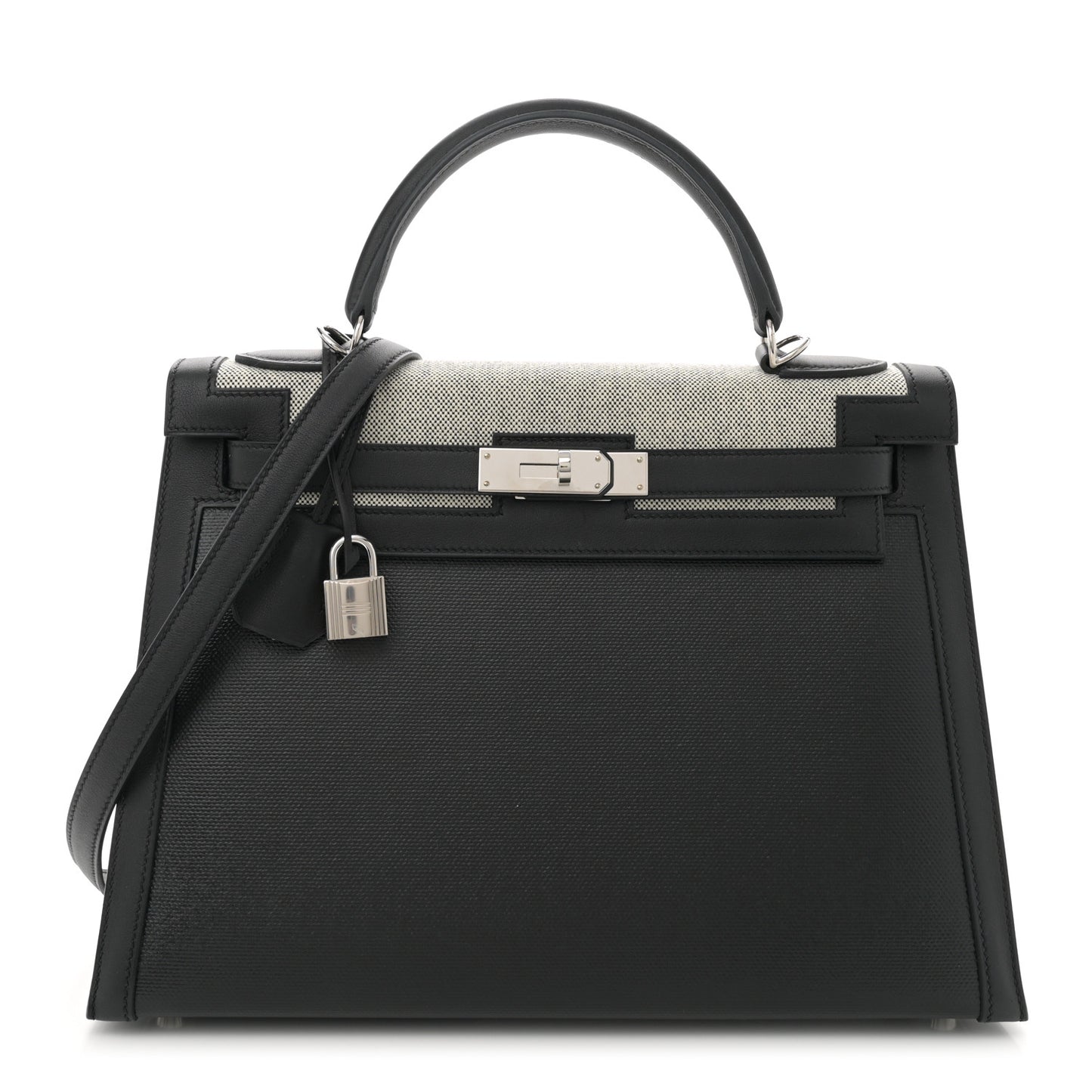 Berline Toile Swift Kelly Sellier 32 Black Ecru