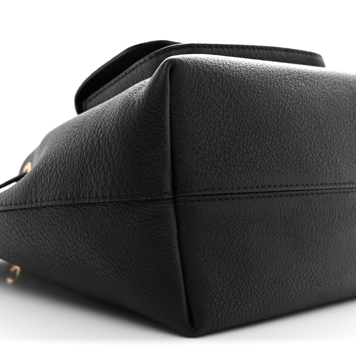Louis Vuitton Calfskin Lockme Bucket MM Black 8 of 9