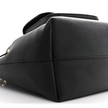 Louis Vuitton Calfskin Lockme Bucket MM Black 8 of 9