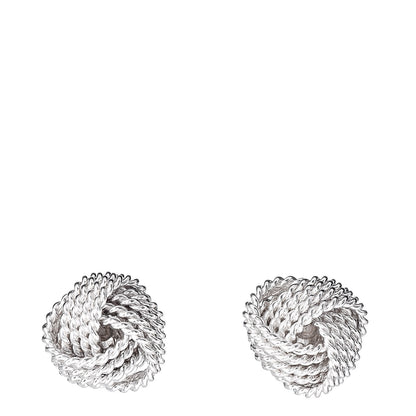 Tiffany Sterling Silver Twist Knot Earrings 1 of 4
