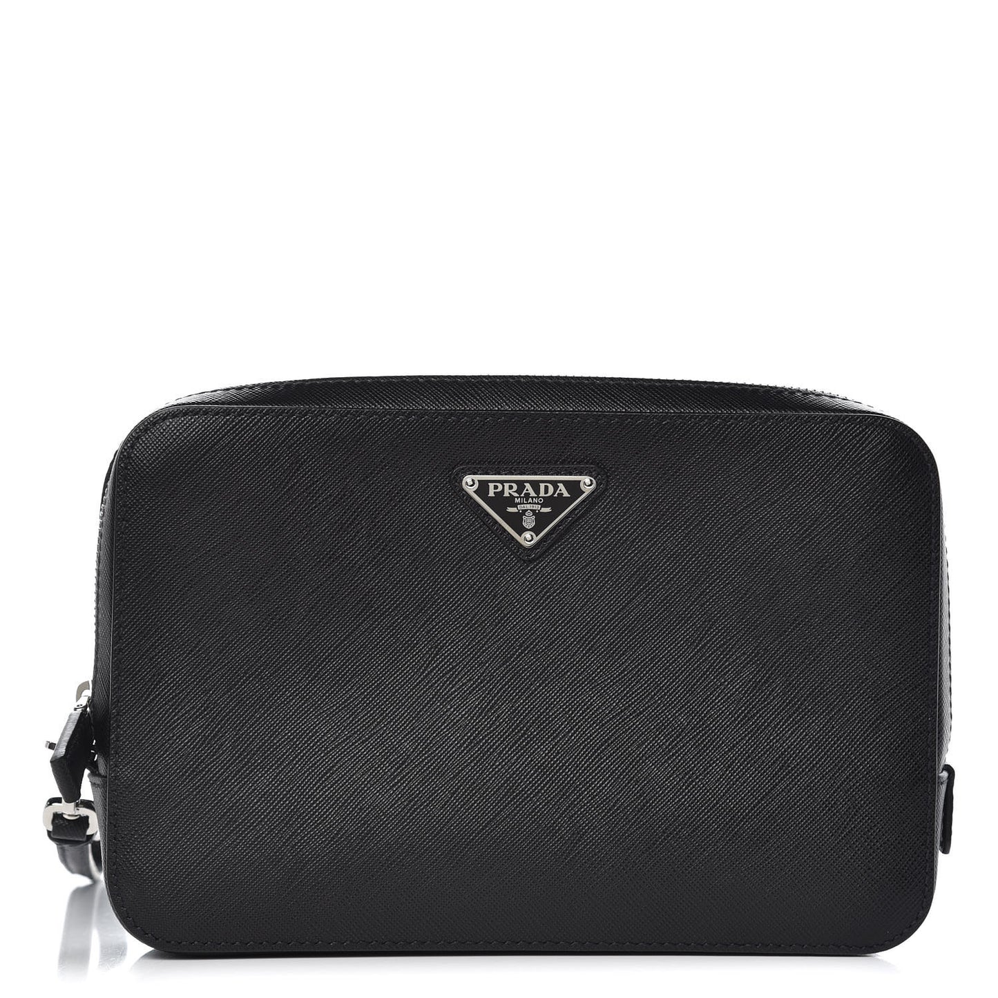 Saffiano Travel Wristlet Bag Nero Black