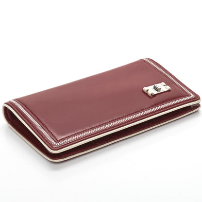 Chanel Lambskin Mademoiselle Yen Wallet Red 4 of 9