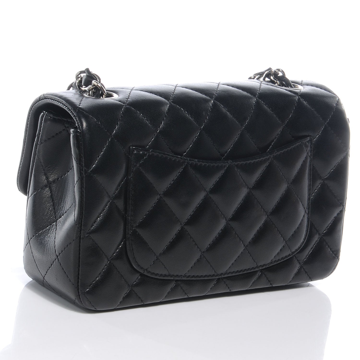 Chanel Lambskin Quilted Mini Flap Black 3 of 9