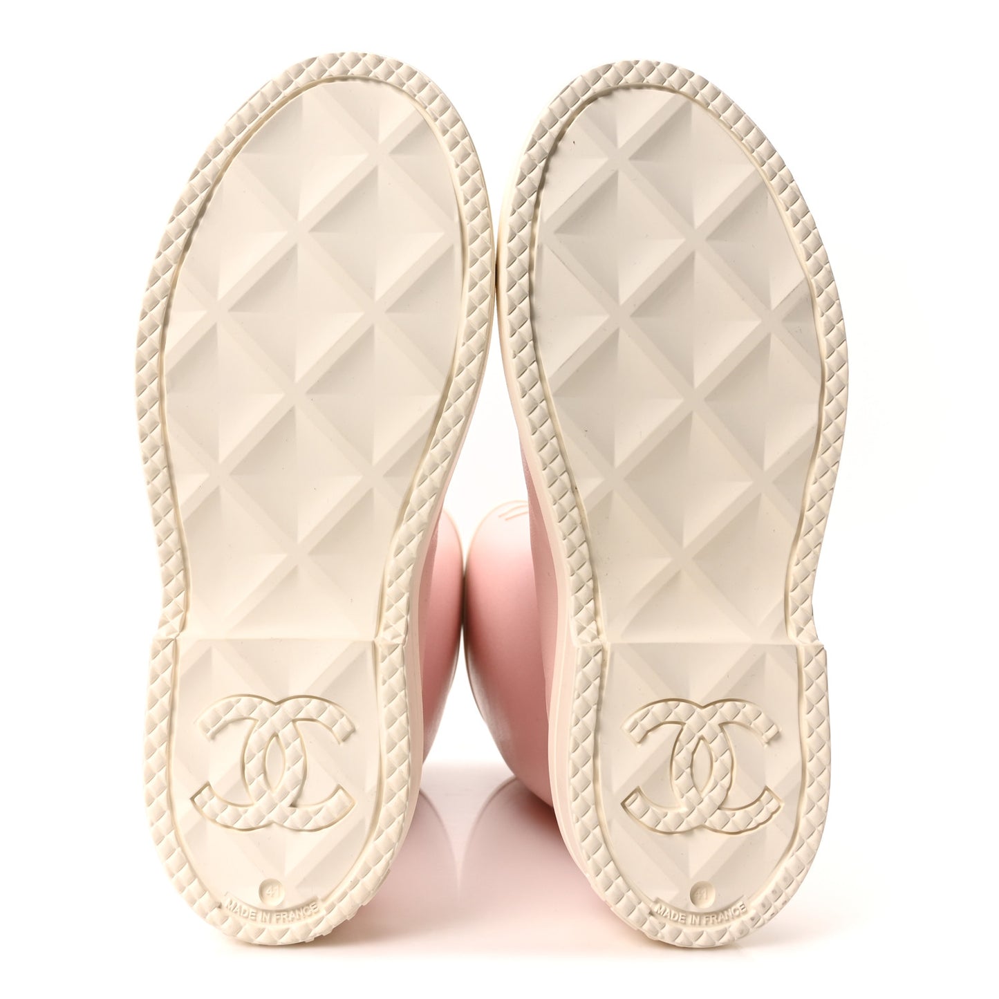 Caoutchouk CC High Boots 41 Light Pink White