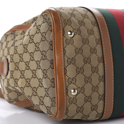 Gucci Monogram Vintage Web Medium Boston Tobacco 6 of 20