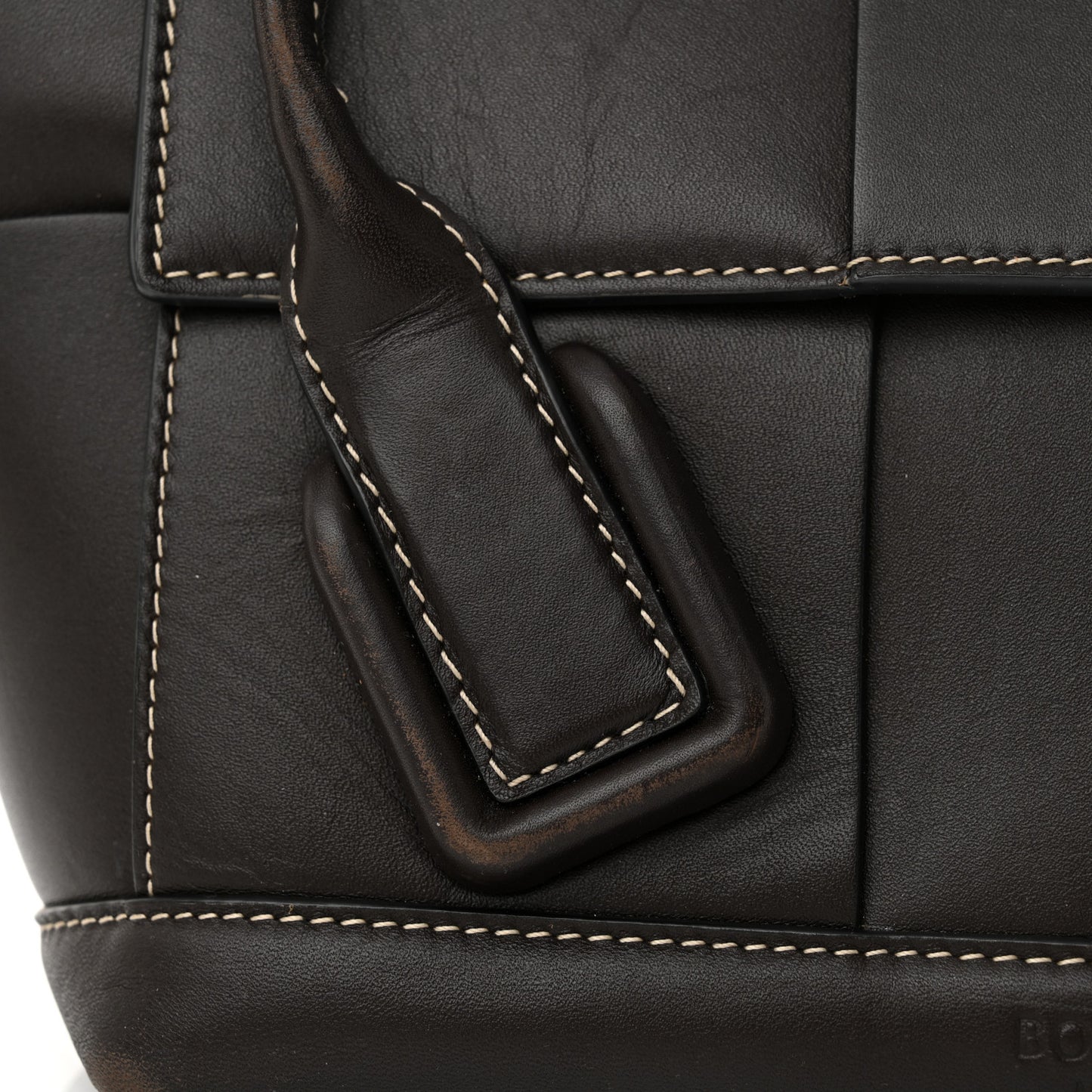 French Calfskin Maxi Intrecciato Small Arco Fondant