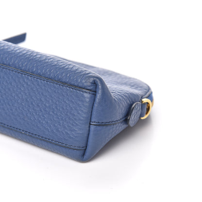 Prada Vitello Daino Cosmetic Pouch Bleuette 10 of 10