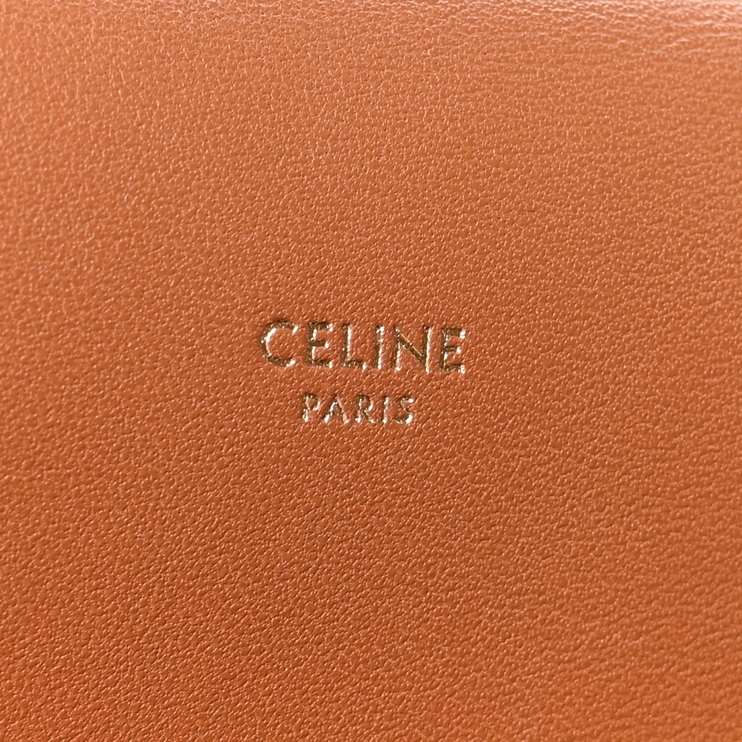 Celine Triomphe Canvas Lambskin Phone Pouch With Flap White Tan 6 of 8