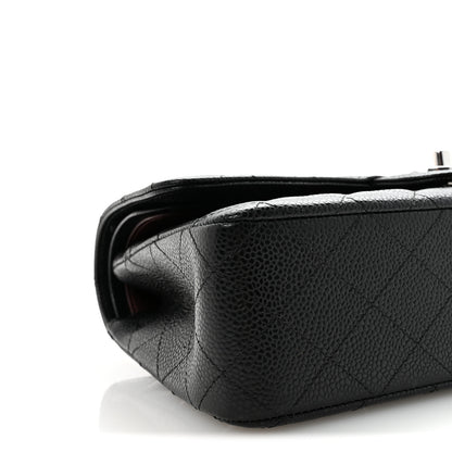Chanel Caviar Quilted Medium Double Flap Black 9 of 10
